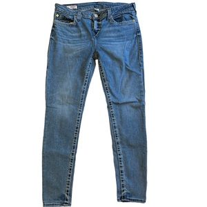 True Religion Halle Mid Rise Super skinny Jeans